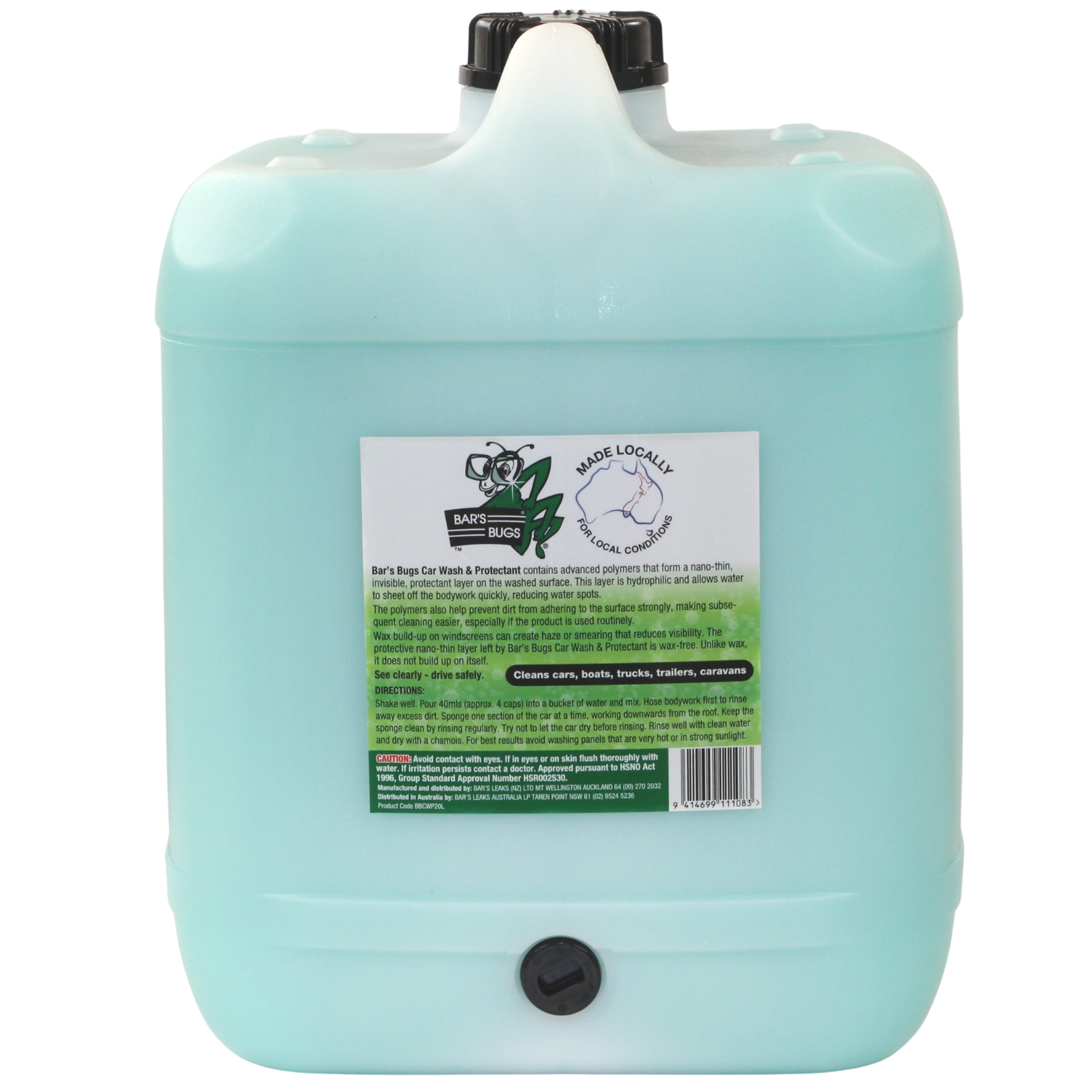 20L Car Wash and Protectant back