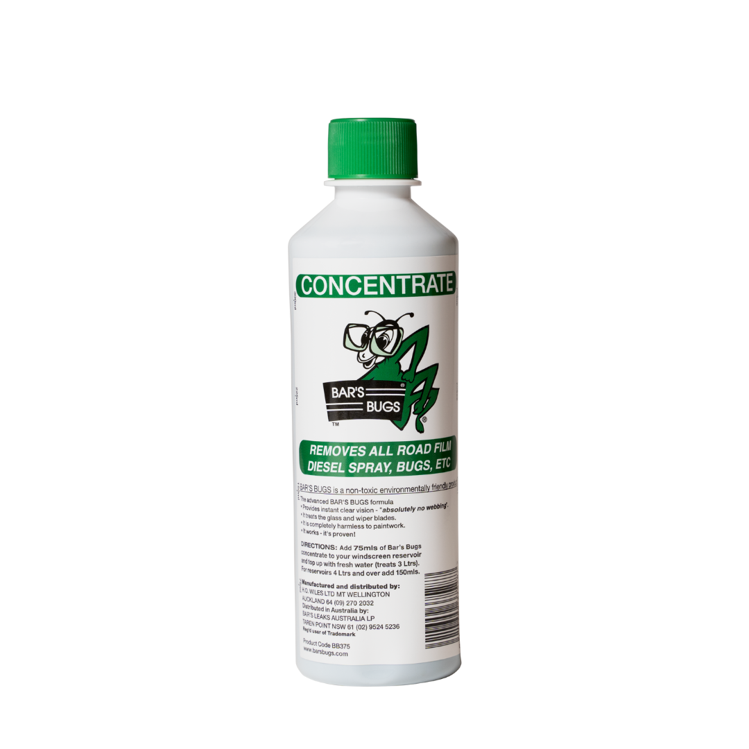 Back of BB375 Bar's Bugs Windscreen Cleaner