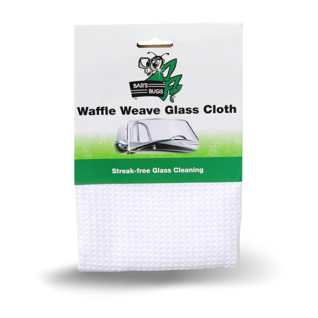 Waffle Weave Glass Cloth Bar's Bugs Front Shadow