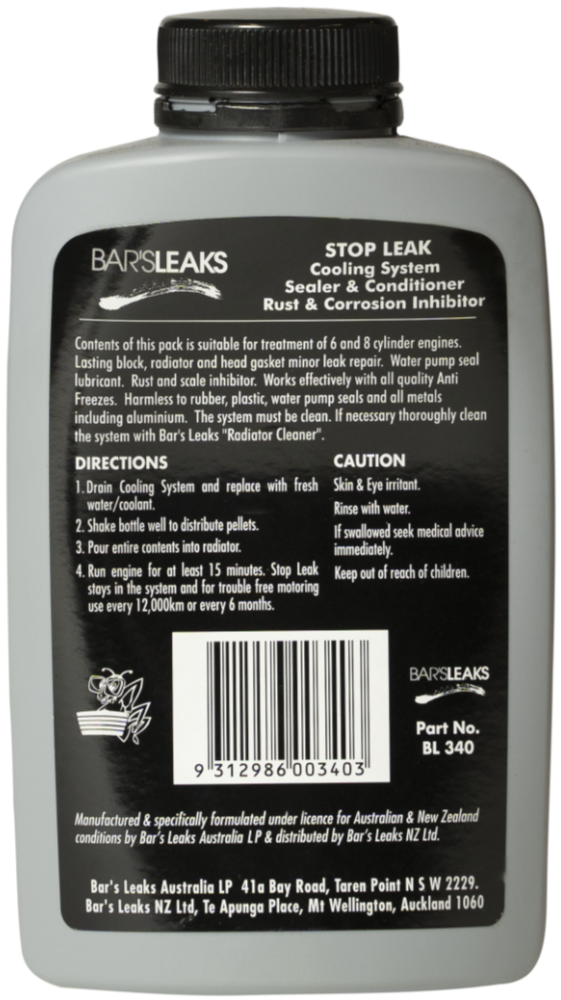 Bar's Leaks Stop Leak 340g Back _ Australia