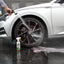 Wheel Cleaner Spraying Off Purple brake dust
